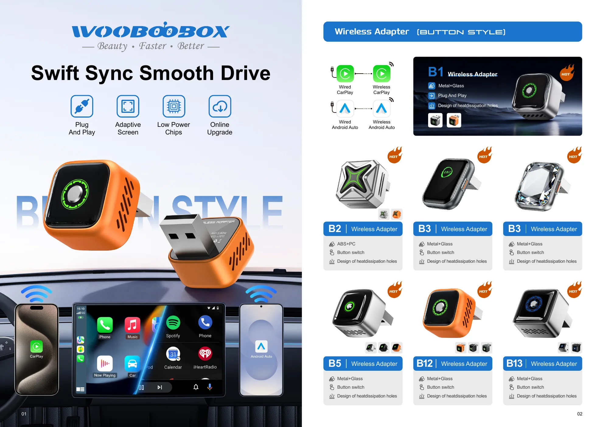 B1 wireless CarPlay adapter